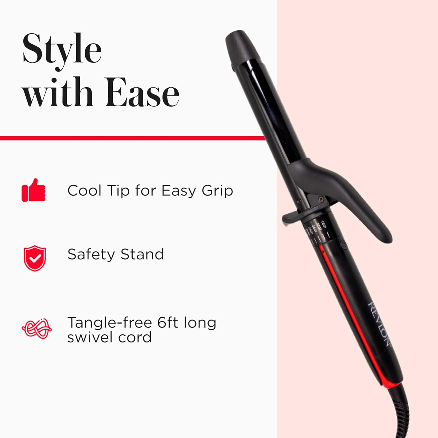 Revlon Smoothstay Coconut Oil Infused 1 Inch Curling Iron