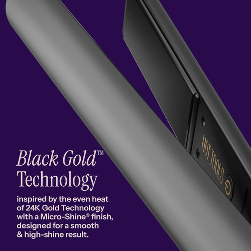 HOT TOOLS Black Gold Ionic 1 1/4 Inch Flat Iron