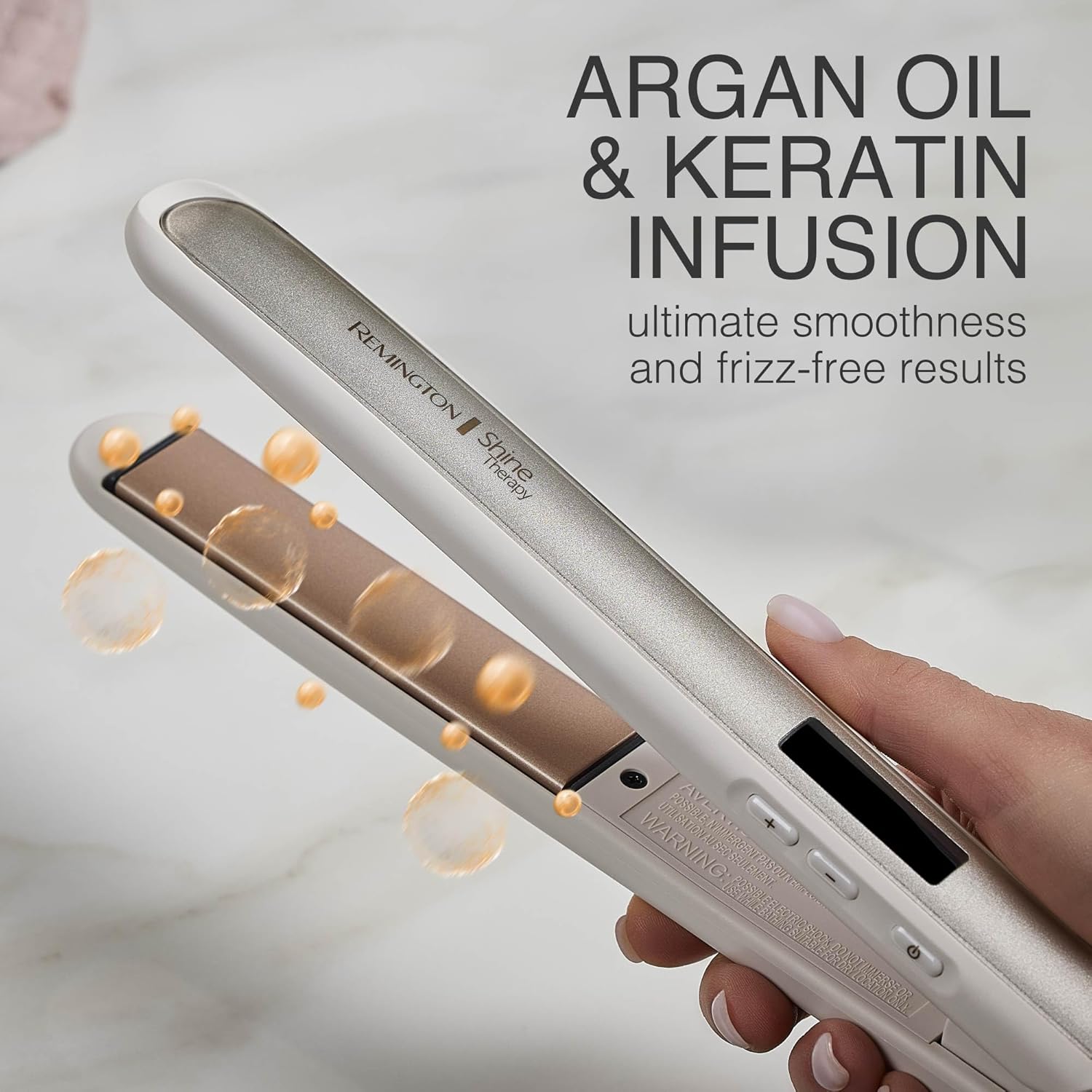 Remington Shine Therapy 1 inch Flat Iron Infused with Argan Oil & Keratin