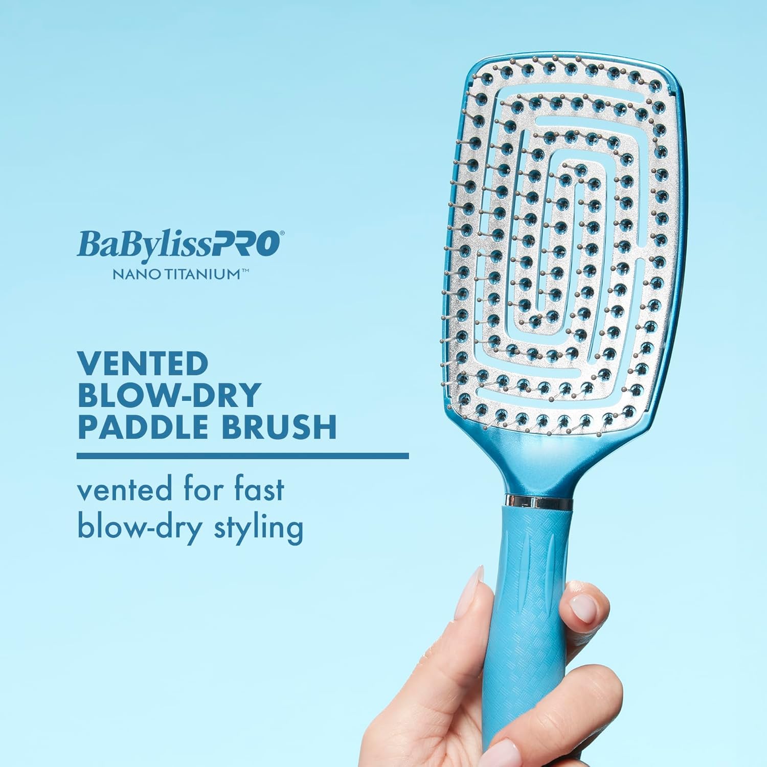 BaBylissPRO Nano Titanium Vented Blow-Dry Paddle Brush