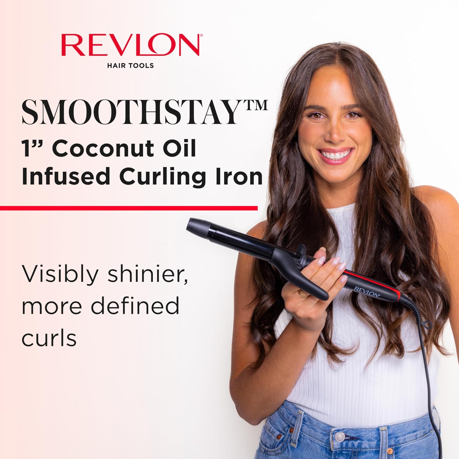 Revlon Smoothstay Coconut Oil Infused 1 Inch Curling Iron