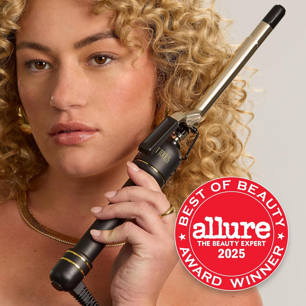 HOT TOOLS 24K Gold Professional 1" Extended Barrel Curling Iron