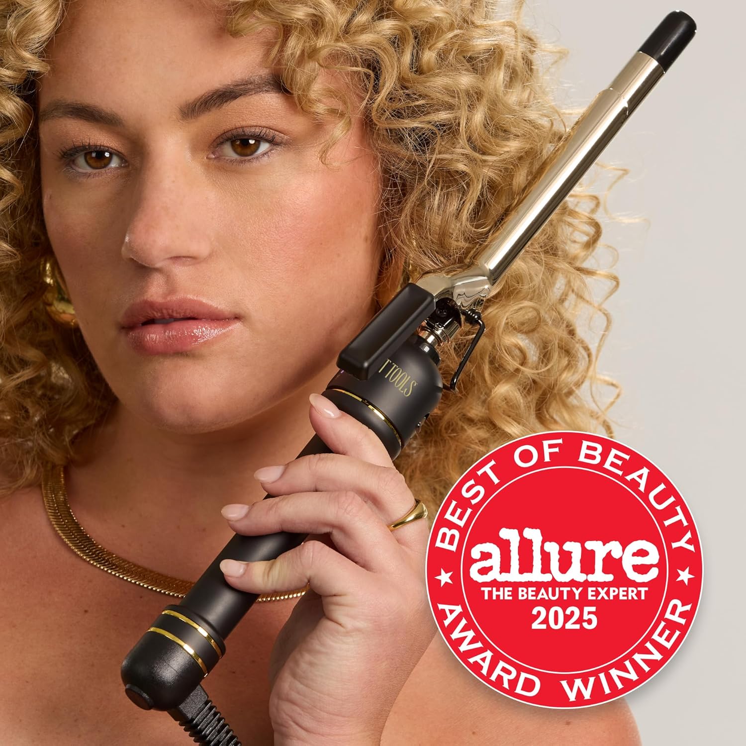 HOT TOOLS 24K Gold Professional 1" Extended Barrel Curling Iron